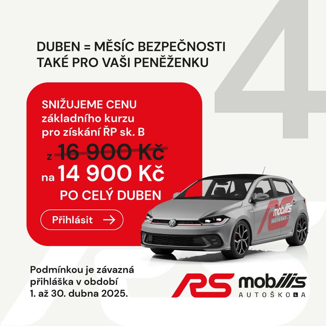 AUTOŠKOLA OSTRAVA – dubnová sleva